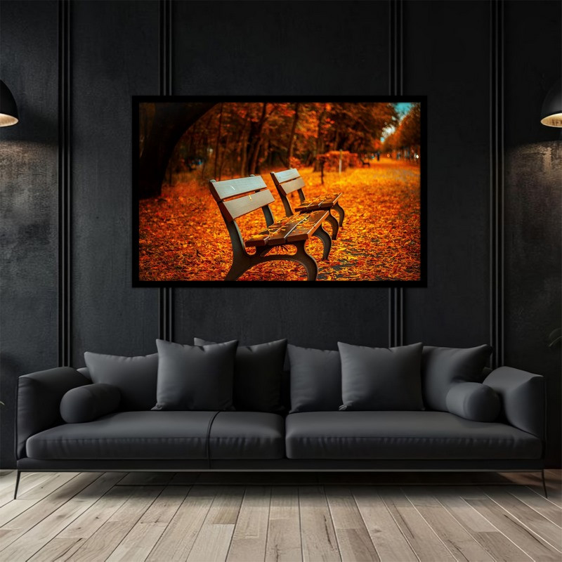 تابلو بکلیت طرح هنری و کلاسیک فصل پاییز مدل B-bu5010