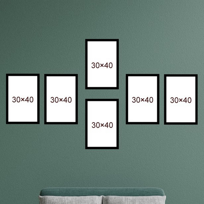 قاب عکس بکلیت مدل 30x40-215T مجموعه شش عددی