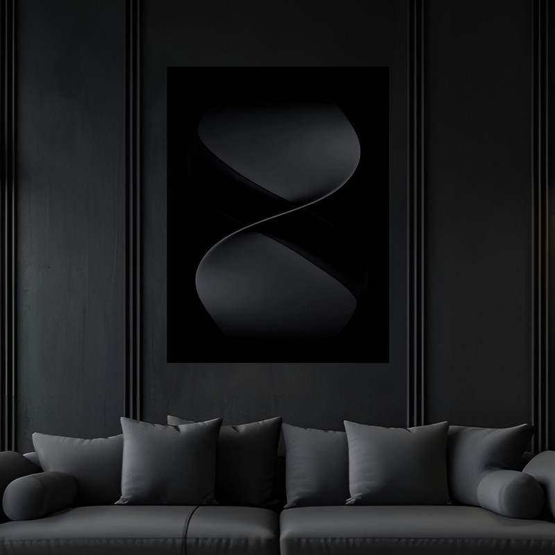 تابلو بکلیت طرح هنری مدرن مدل B-bu6306 فریم مشکی