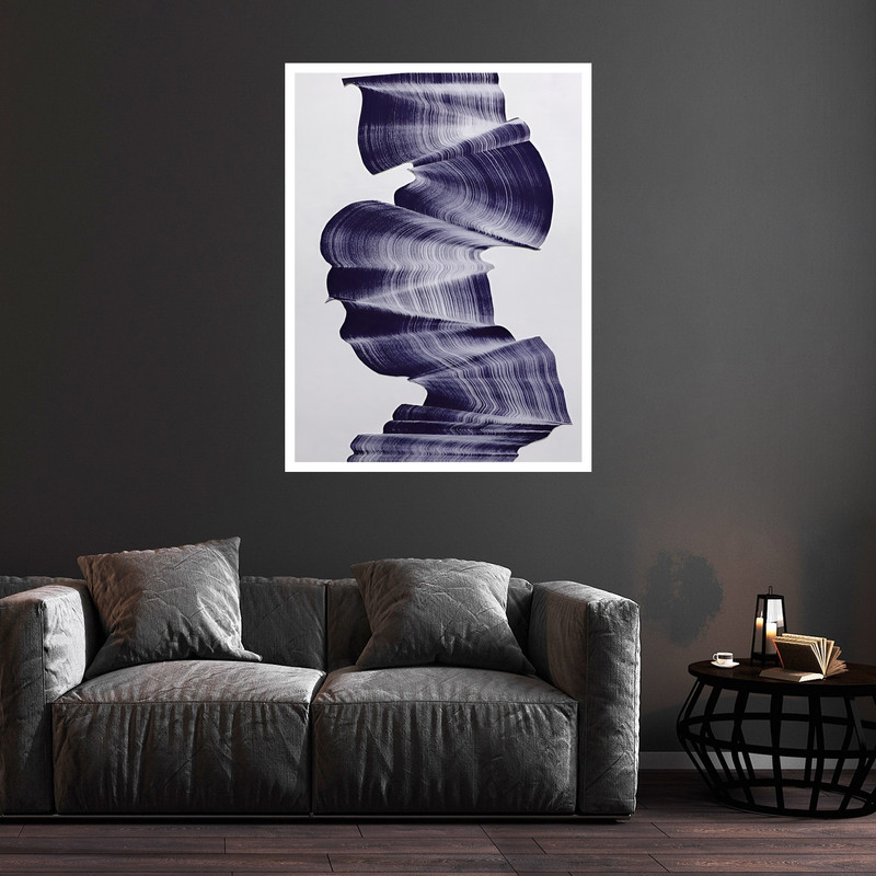 تابلو بکلیت طرح هنری و مدرن دکوراتیو ترکیبی تخیلی مدل W-bu5816 فریم سفید