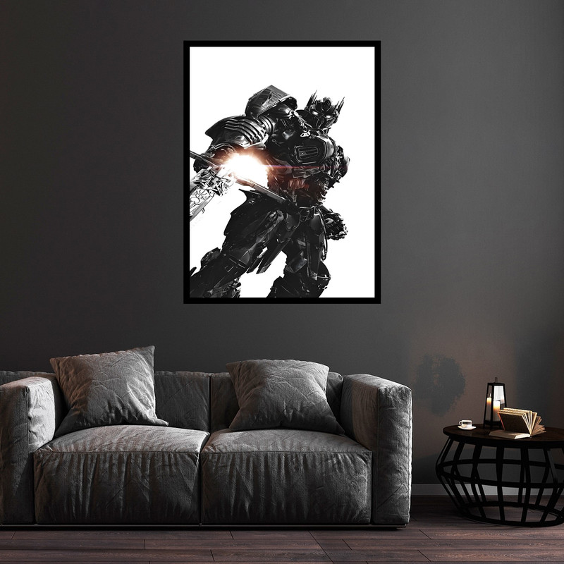 تابلو بکلیت طرح سریالی و سینمایی تبدیل شوندگان ربات مدل B-bu5733 فریم مشکی