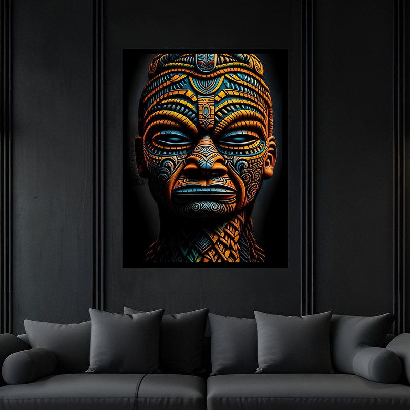 تابلو بکلیت طرح دکوراتیو مدرن ژستیک فانتزی مدل B-bu7155 فریم مشکی