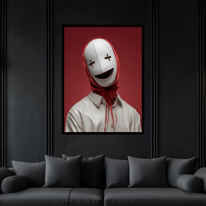 تابلو بکلیت طرح دکوراتیو مدرن ژستیک فانتزی مدل B-bu7213 فریم مشکی