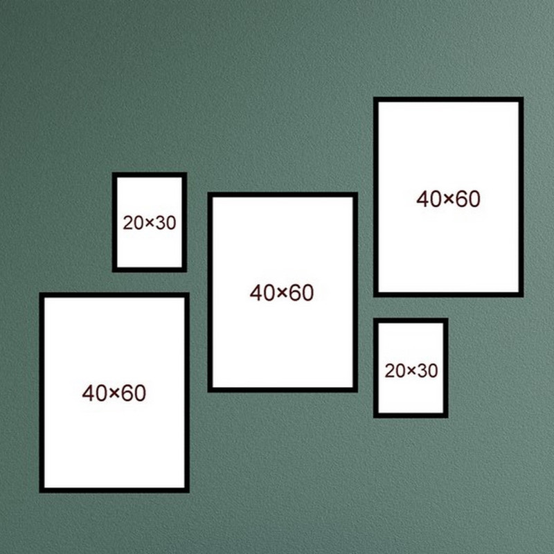 قاب عکس بکلیت مدل 215T مجموعه پنج عددی