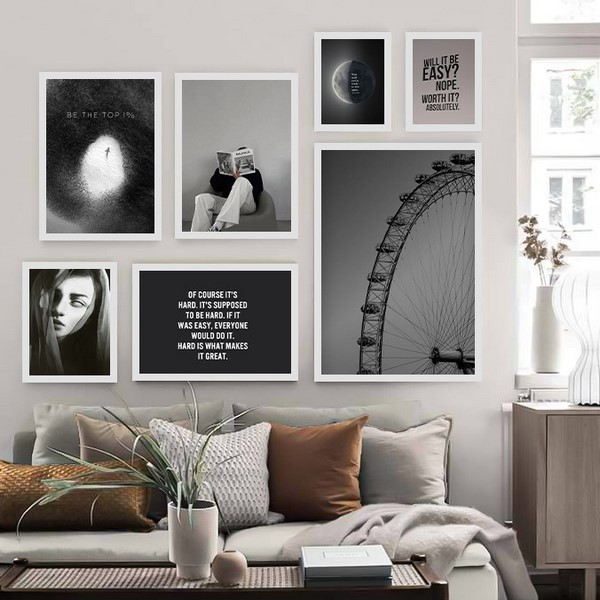 تابلو بکلیت طرح دکوری هنری  و مدرن  کلاسیک  مدل W-bu3807 مجموعه 7 عددی