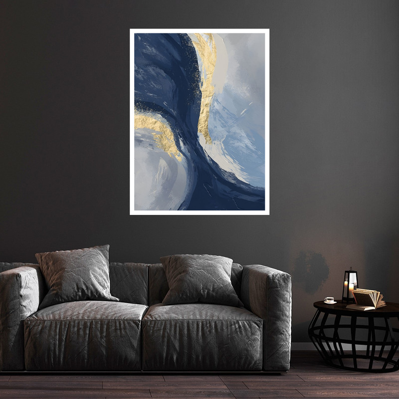 تابلو بکلیت طرح دکوراتیو مدرن و کلاسیک هنری مدل W-bu5838 فریم سفید