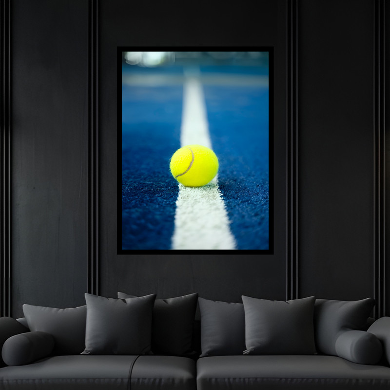 تابلو بکلیت طرح ورزشی توپ بسکتبال مدل B-bu7197 فریم مشکی