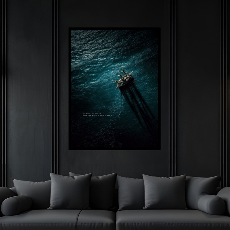 تابلو بکلیت طرح فانتزی فضا و کهکشان فضانورد مدل B-bu6448 فریم مشکی