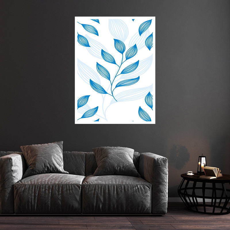 تابلو بکلیت طرح هنری مدرن دکوراتیو گل مدل W-bu5855 فریم سفید