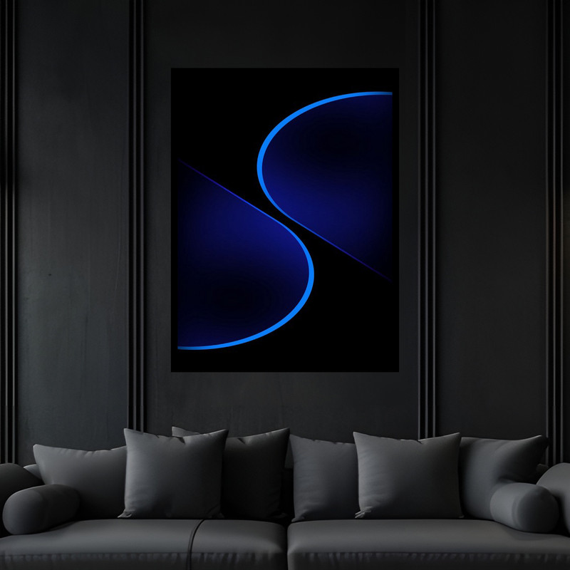 تابلو بکلیت طرح دکوری هنری مدرن مدل B-bu6867 فریم مشکی