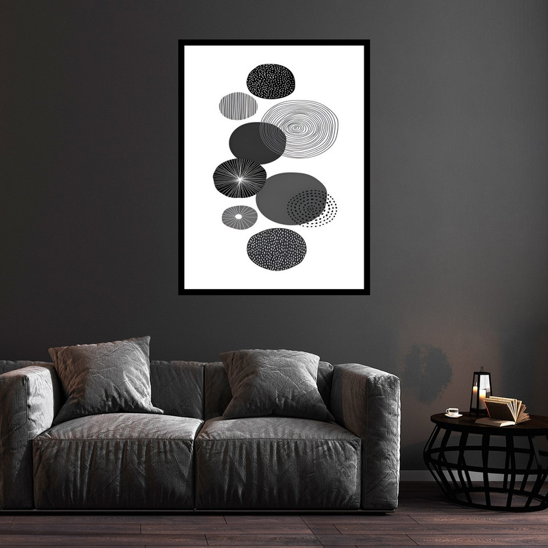 تابلو بکلیت طرح هنری دکوری و دکوراتیو مینیمال مدل B-bu5859 فریم مشکی