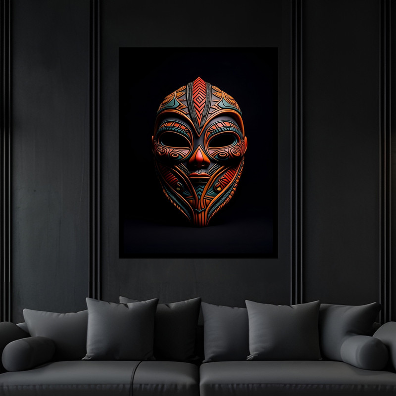 تابلو بکلیت طرح دکوراتیو مدرن ژستیک فانتزی مدل B-bu7043 فریم مشکی