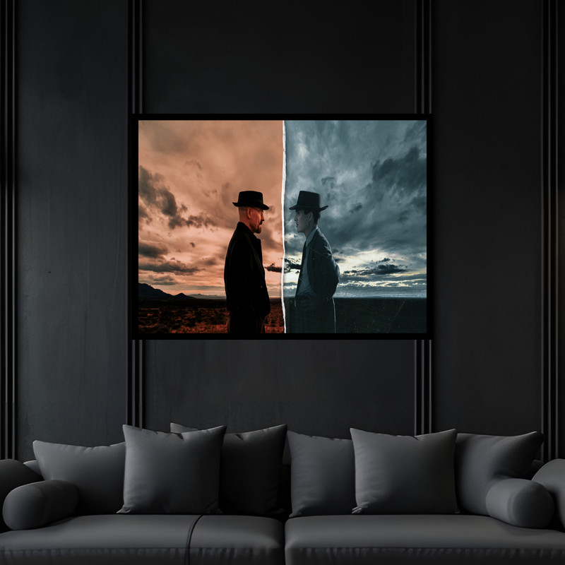 تابلو بکلیت طرح دکوری بازیگر سینمایی سریالی کیلین مورفی و بریکینگ بد  مدل B-bu6585فریم مشکی