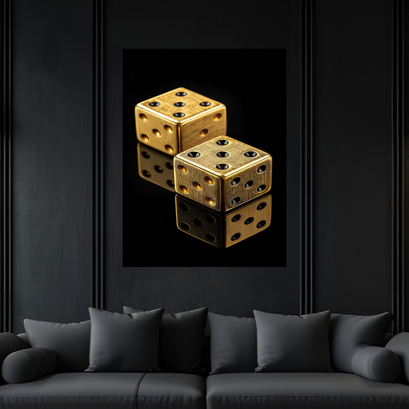 تابلو بکلیت طرح منچ و تاس بازی فکری مدل B-bu7203 فریم مشکی