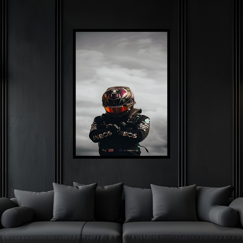 تابلو بکلیت طرح دکوراتیو مدرن موتورسیکلت مدل B-bu7483 فریم مشکی