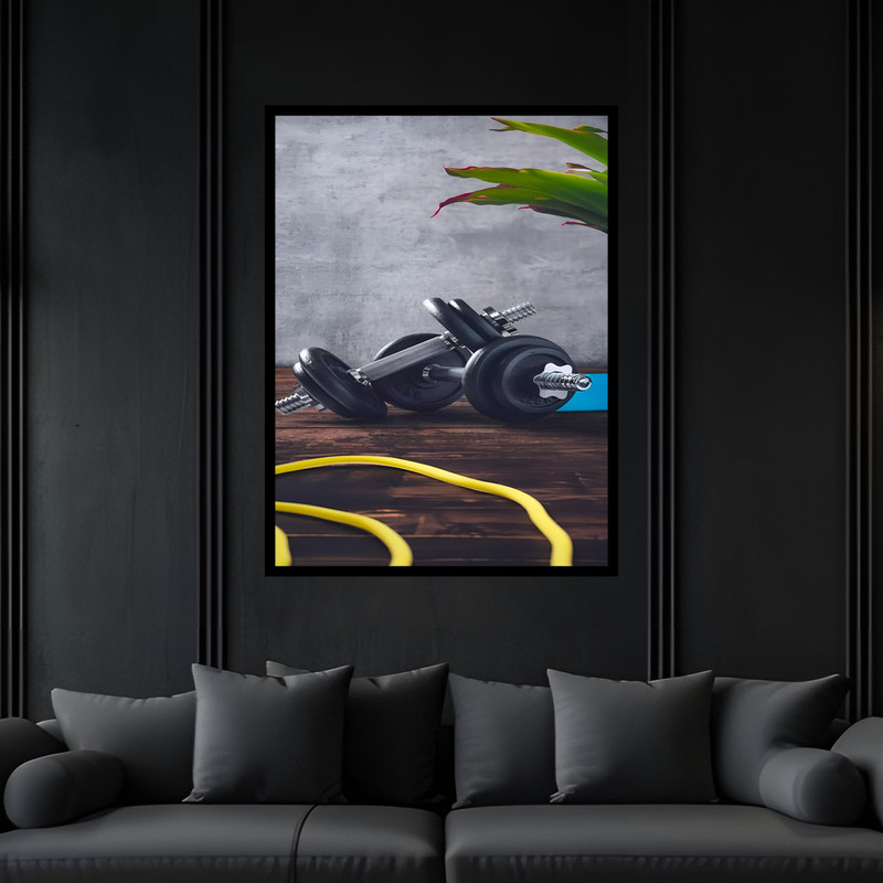 تابلو بکلیت طرح ورزشی مدل B-bu7209 فریم مشکی