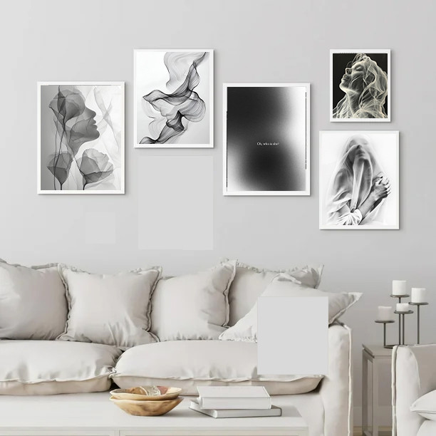 تابلو بکلیت طرح دکوری و مدرن چهره ژستیک مدل W-bu3792 مجموعه 5 عددی