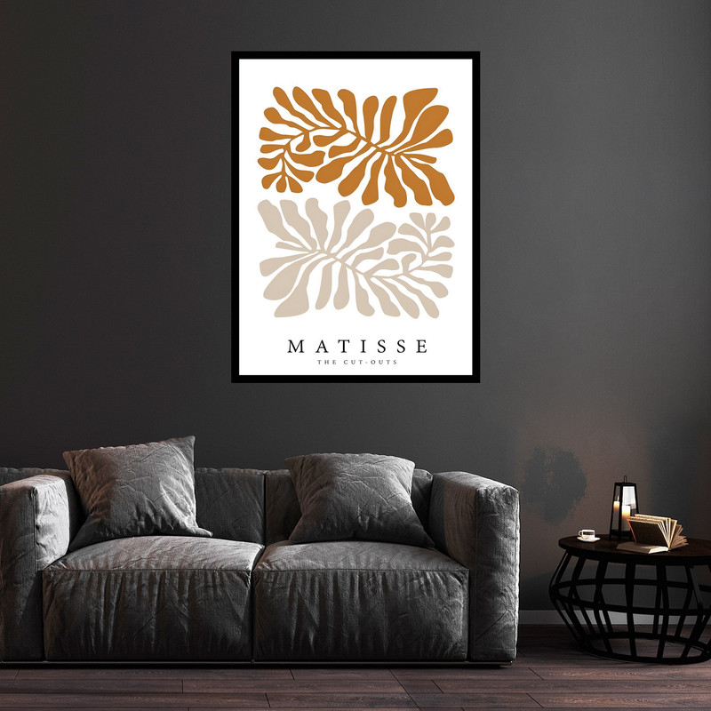 تابلو بکلیت طرح هنری دکوری دکوراتیو و مینیمال مدل B-bu5868 فریم مشکی