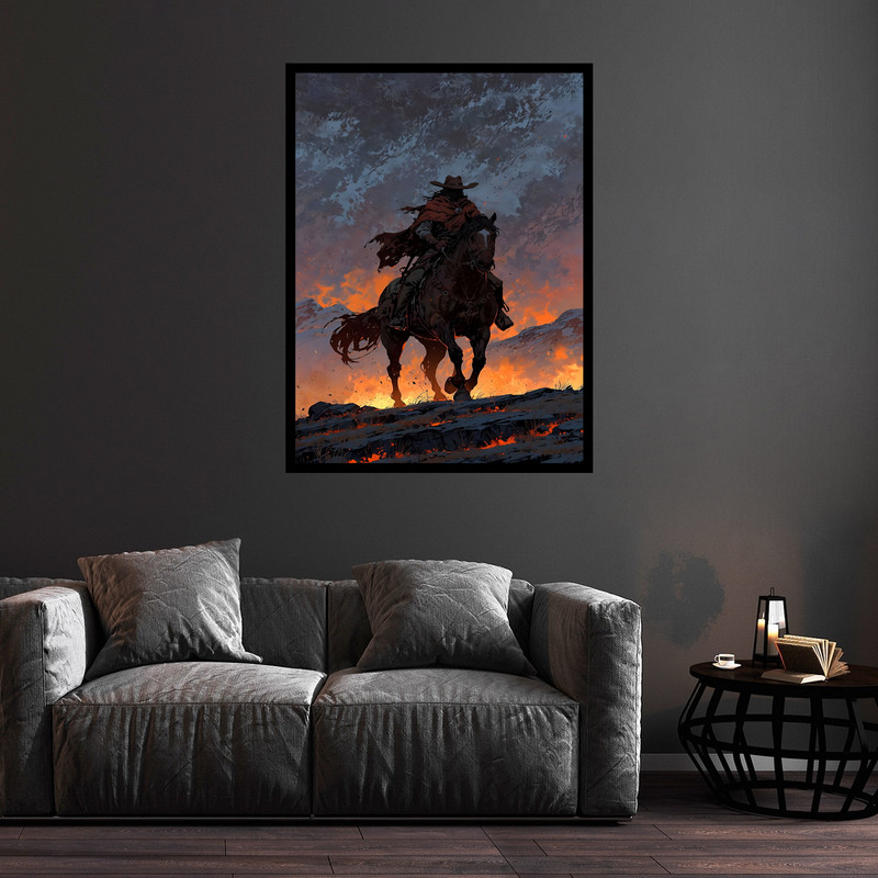 تابلو بکلیت طرح دکوری گیم گیمینگ بازی رددد مدل B-bu5767 فریم مشکی