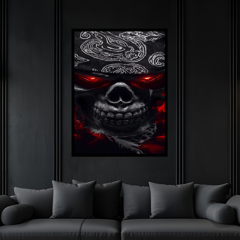 تابلو بکلیت طرح دکوراتیو مدرن خفن دل B-bu6432 فریم مشکی