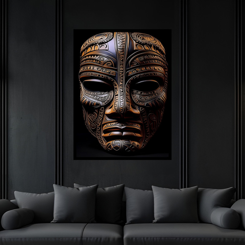 تابلو بکلیت طرح دکوراتیو مدرن ژستیک فانتزی مدل B-bu7325 فریم مشکی