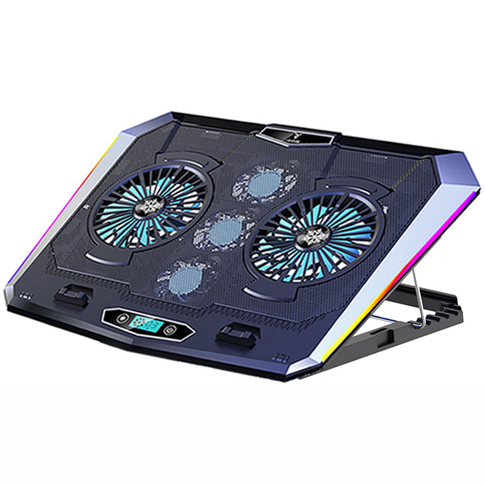 پایه خنک کننده لپ تاپ گیمینگ مدل RGB 5FAN D10 کد MOBILE STAND
