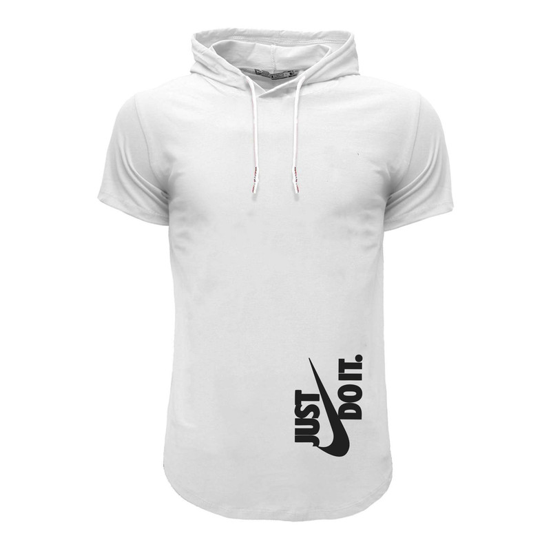 تی شرت کلاه دار مردانه کد 4077