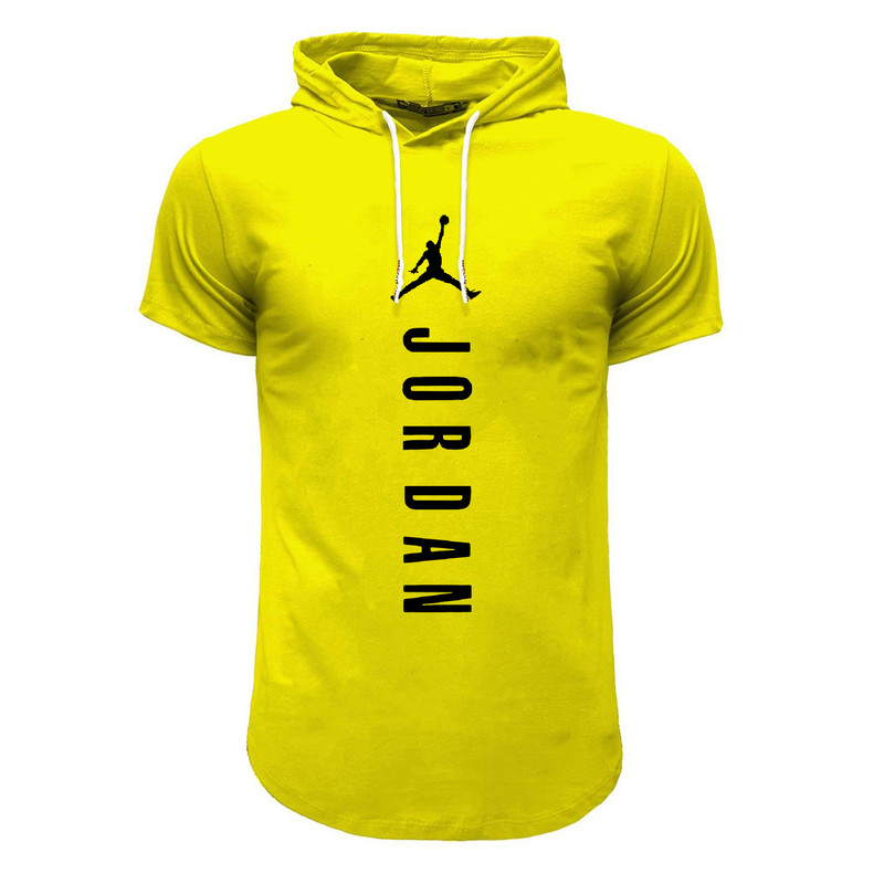 تی شرت کلاه دار آستین کوتاه مردانه مدل jod  کد 58909