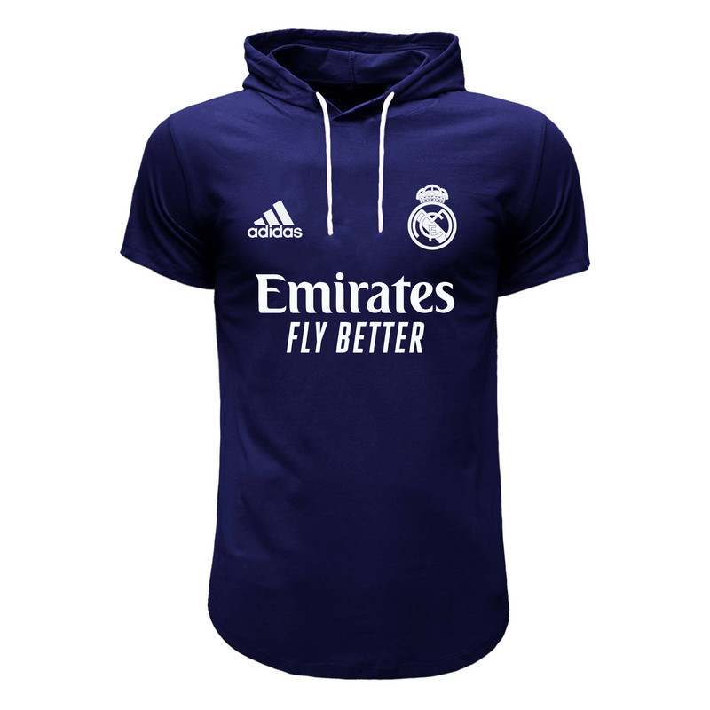 تیشرت کلاه دار مردانه مدل رِِئال کد 8790