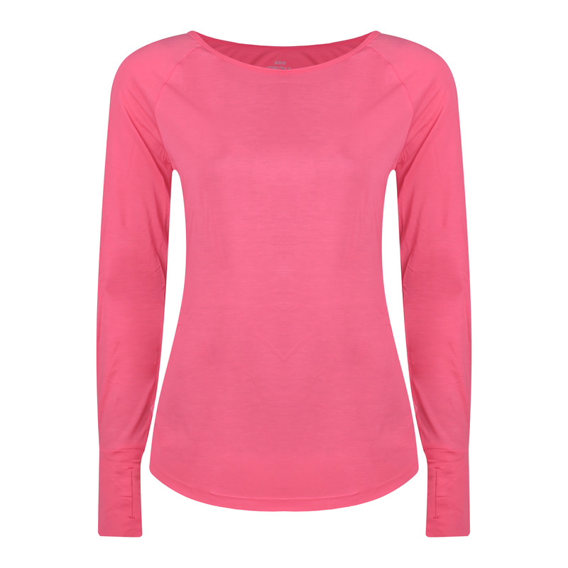 تی شرت  ورزشی آستین بلند زنانه مدل T601