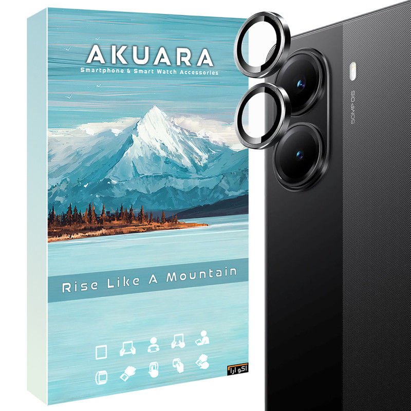 محافظ لنز دوربین رینگی آکوآرا مدل Ring MT مناسب برای گوشی موبایل شیائومی Poco X7 Pro