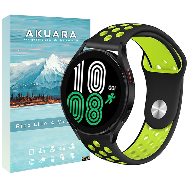 بند آکوآرا مدل NKE Silicone مناسب برای ساعت هوشمند سامسونگ Galaxy Watch 4 40mm / Watch 4 44mm / Watch 4 Classic 46mm / Watch 6 40mm