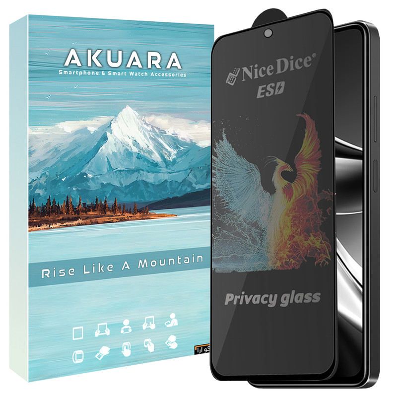 محافظ صفحه نمایش حریم شخصی آکوآرا مدل AKU npv1 مناسب برای گوشی موبایل شیائومی Poco X5 Pro / Redmi Note 12 Pro 4G / Redmi Note 12 Pro 5G