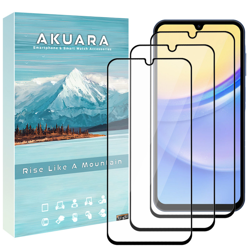محافظ صفحه نمایش آکوآرا مدل Full AKU fl3 مناسب برای گوشی موبایل سامسونگ Galaxy A03 Core / M32 5G / M33 مجموعه سه عددی