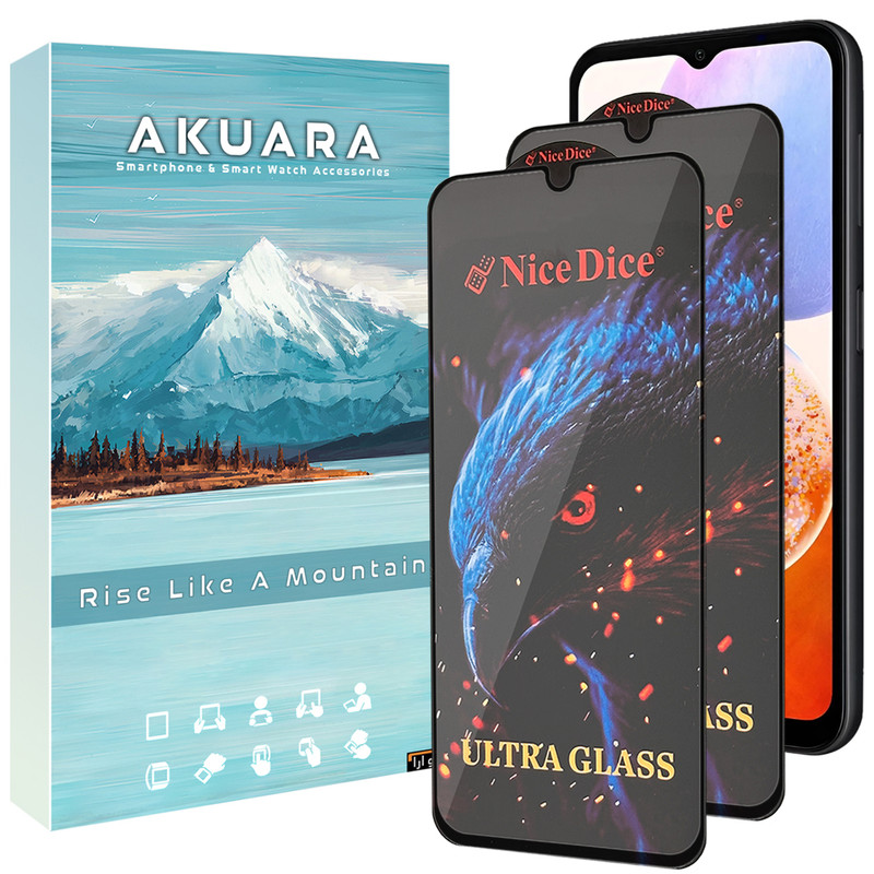 محافظ صفحه نمایش آکوآرا مدل Full Nice مناسب برای گوشی موبایل سامسونگ Galaxy A03 / A13 4G / A04 Core / A23 مجموعه دو عددی