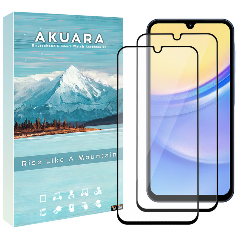 محافظ صفحه نمایش آکوآرا مدل Full AKU مناسب برای گوشی موبایل سامسونگ Galaxy M13 5G / F23 5G / A04e / A12 مجموعه دو عددی
