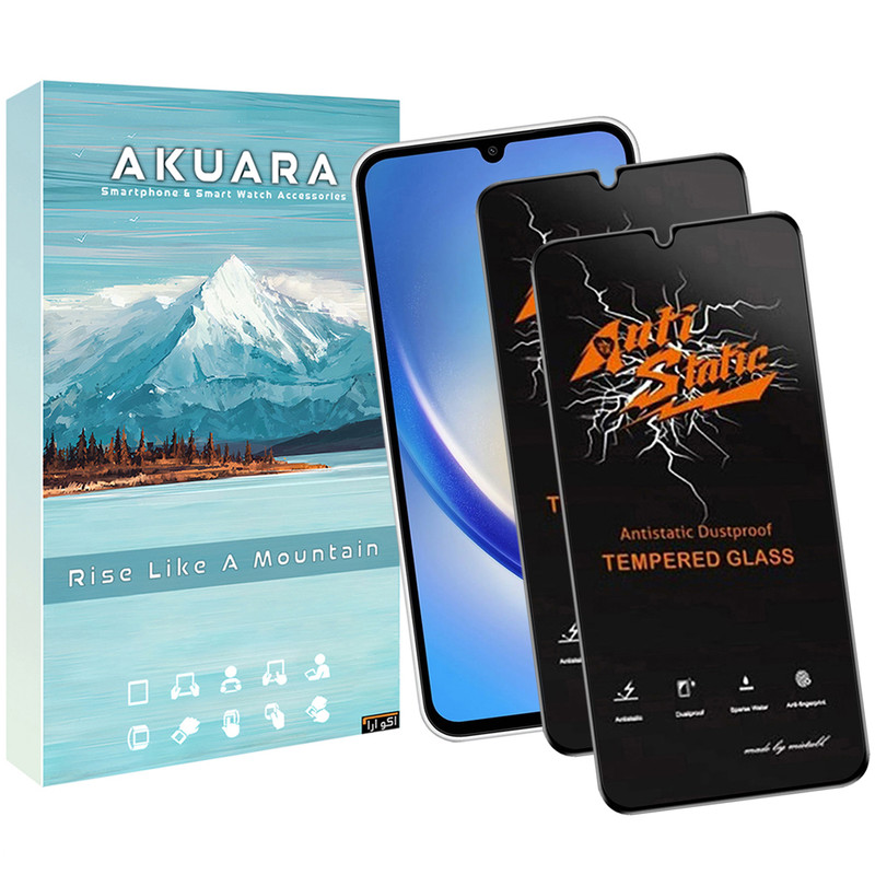 محافظ صفحه نمایش آکوآرا مدل Antistatic AKU مناسب برای گوشی موبایل سامسونگ Galaxy A13 4G / A23 5G مجموعه دو عددی