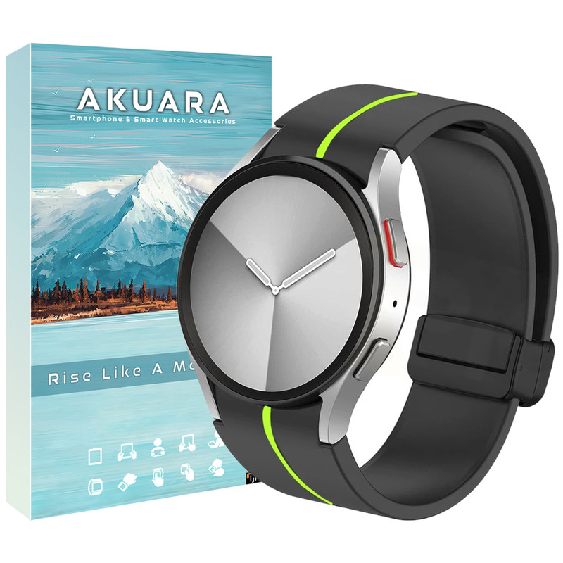 بند آکوآرا مدل Mag Line BKGR مناسب برای ساعت هوشمند سامسونگ Galaxy Watch 6 Classic 47mm
