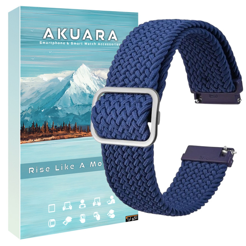 بند آکوآرا مدل Woven مناسب برای ساعت هوشمند سامسونگ Galaxy Watch 4/5/6/7/FE سایز 40/43/44/46/47 میلی متری