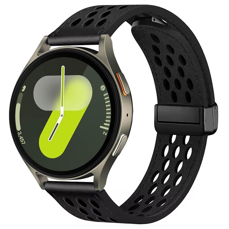 بند آکوآرا مدل Hole-Learther-MAG AK مناسب برای ساعت هوشمند آمازفیت GTR 47mm