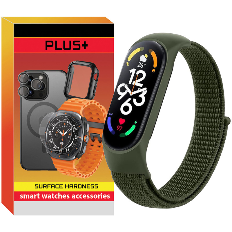 بند پلاس مدل Nylon SK PL مناسب برای ساعت هوشمند شیائومی Mi band 4/5/6