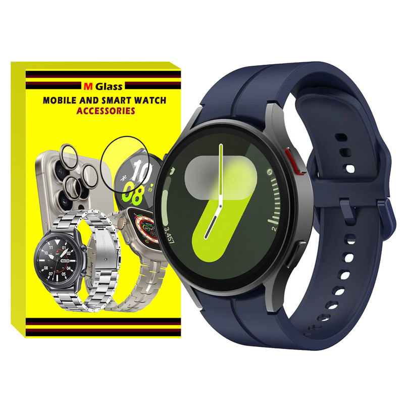 بند ام‌گلس مدل Silic ORG MG مناسب برای ساعت هوشمند سامسونگ Galaxy Watch 4/5/6/7/FE سایز 40/43/44/46/47 میلی متری