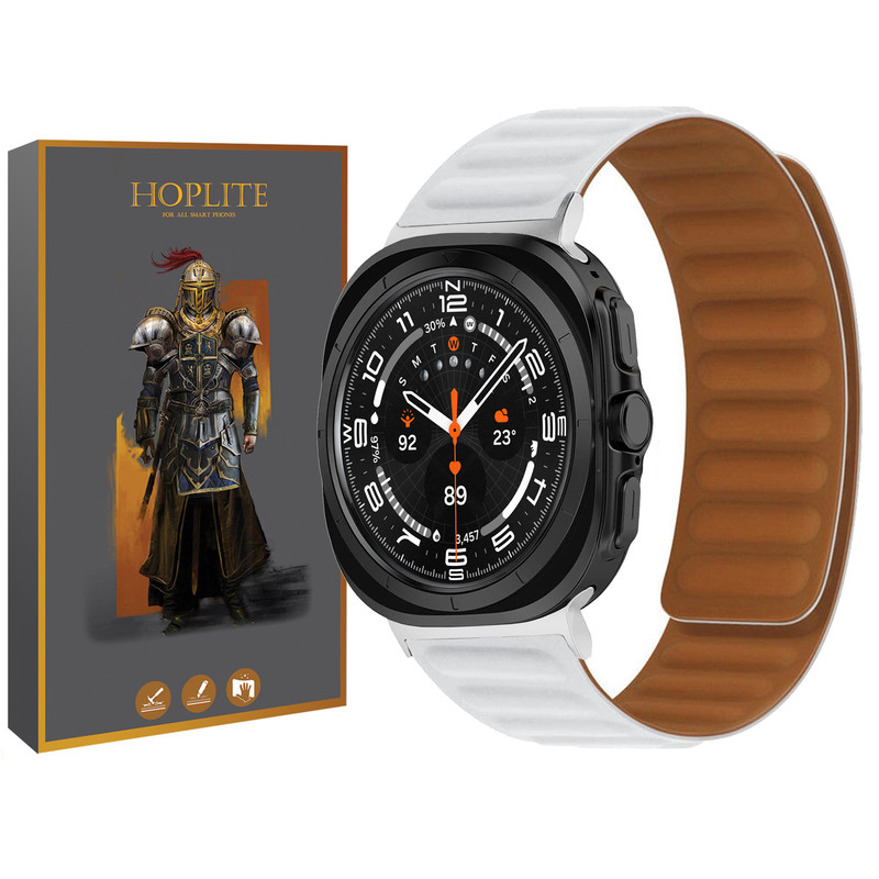 بند هاپلایت مدل Magnetic LP Silver HL مناسب برای ساعت هوشمند سامسونگ Galaxy Watch 7 Ultra 47mm