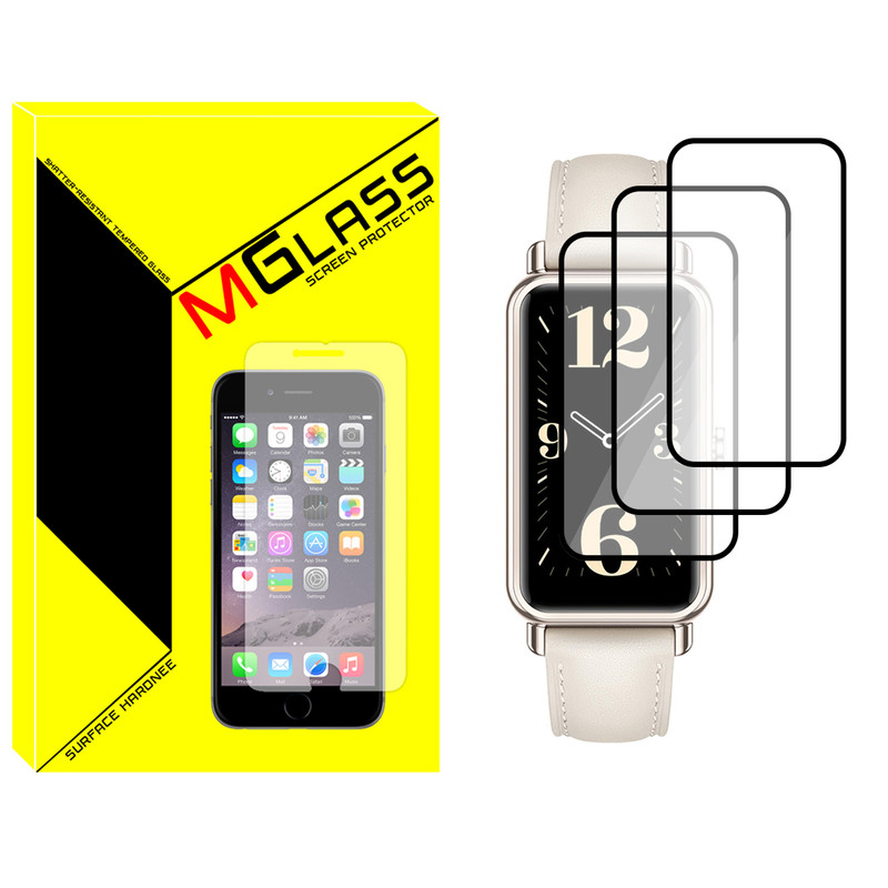 محافظ صفحه نمایش نانو ام گلس مدل NMG مناسب برای ساعت هوشمند هوآوی Watch Fit Mini بسته سه عددی
