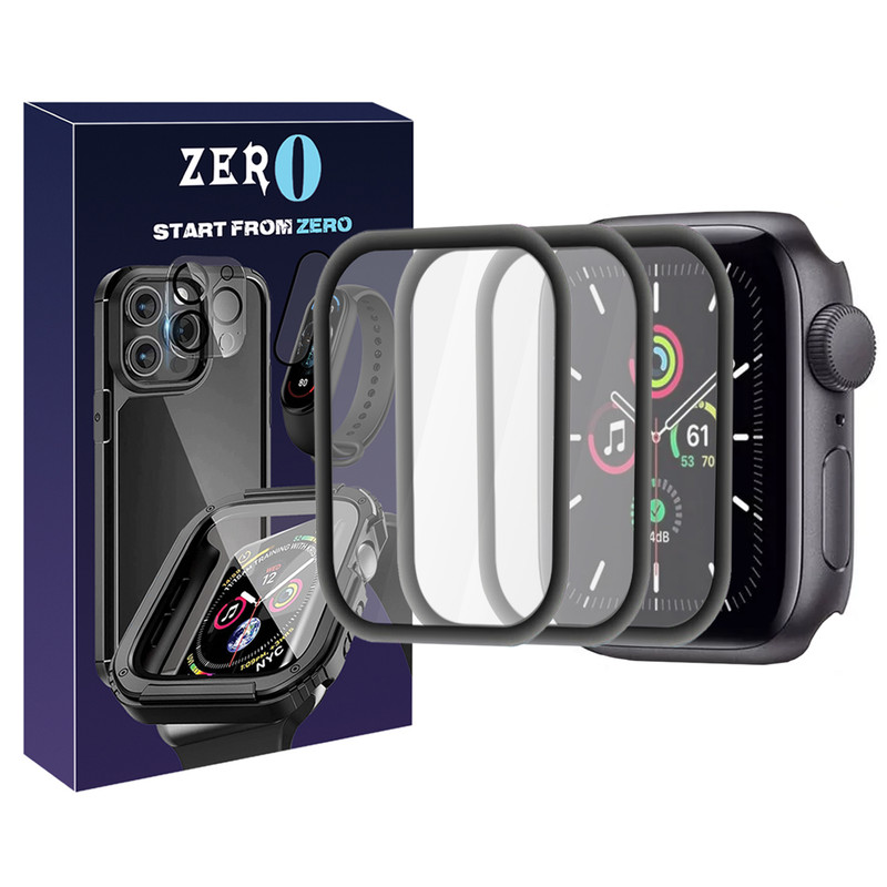 محافظ صفحه نمایش زیرو مدل Film Protector ZR مناسب برای اپل واچ سری 8 سایز 45 میلی متری بسته سه عددی