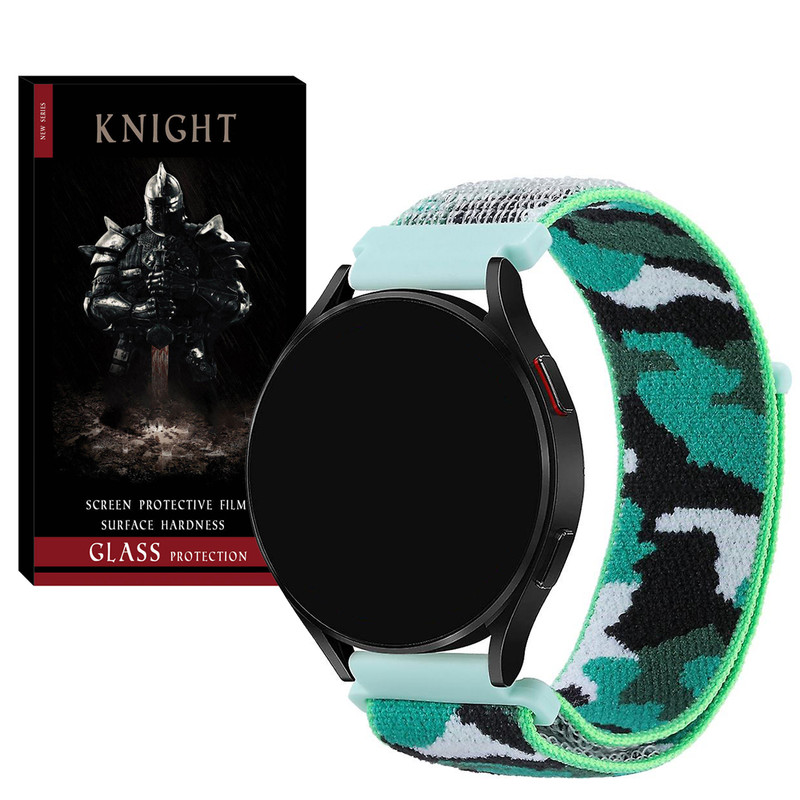 بند نایت مدل Nylon Army KT مناسب برای ساعت هوشمند سامسونگ Galaxy Watch 4/5/6/7/FE سایز 40/43/44/46/47 میلی متری