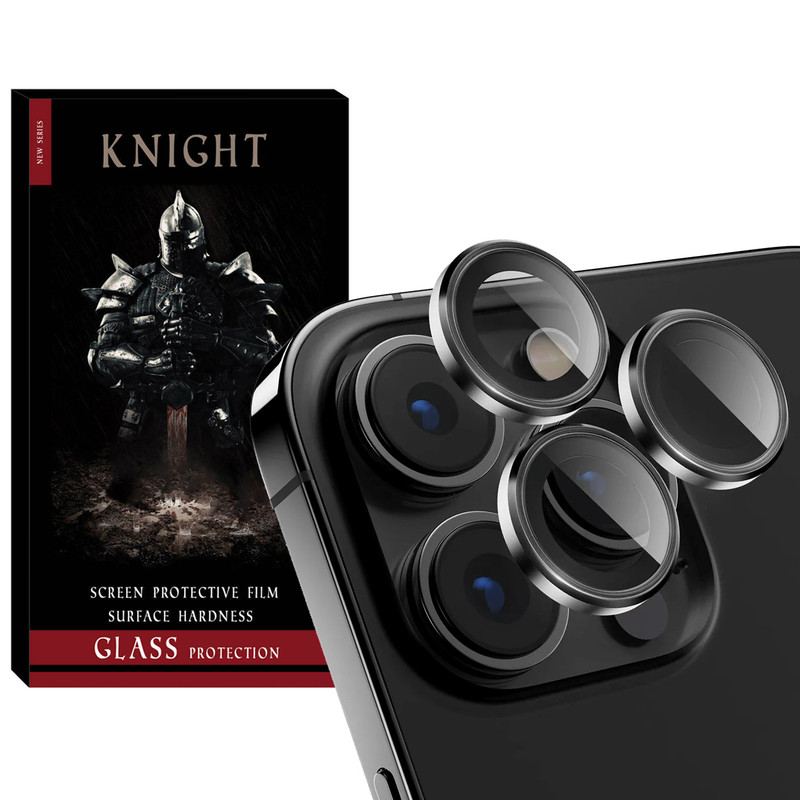 محافظ لنز دوربین نایت مدل Ring Metal KT مناسب برای گوشی موبایل اپل iPhone 16 Pro / 16 Pro Max