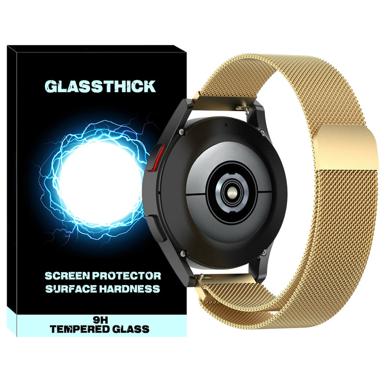 بند گلستیک مدل Milanese GL مناسب برای ساعت هوشمند سامسونگ Galaxy Watch 4/5/6/7/FE سایز 40/43/44/46/47 میلی متری