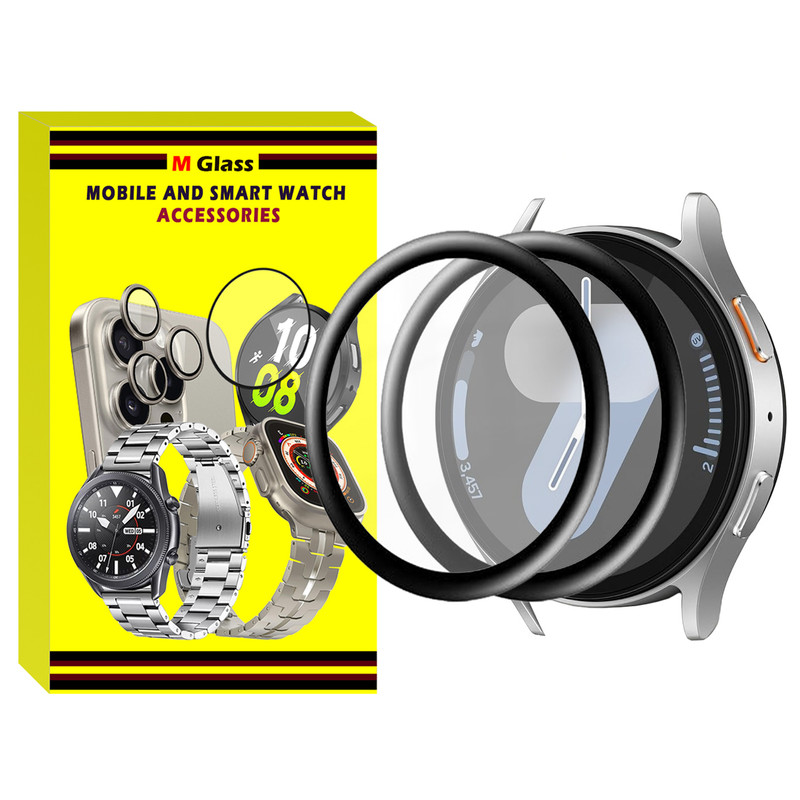 محافظ صفحه نمایش نانو ام‌گلس مدل Pmma-MG مناسب برای ساعت هوشمند سامسونگ Galaxy Watch 7 40mm بسته دو عددی