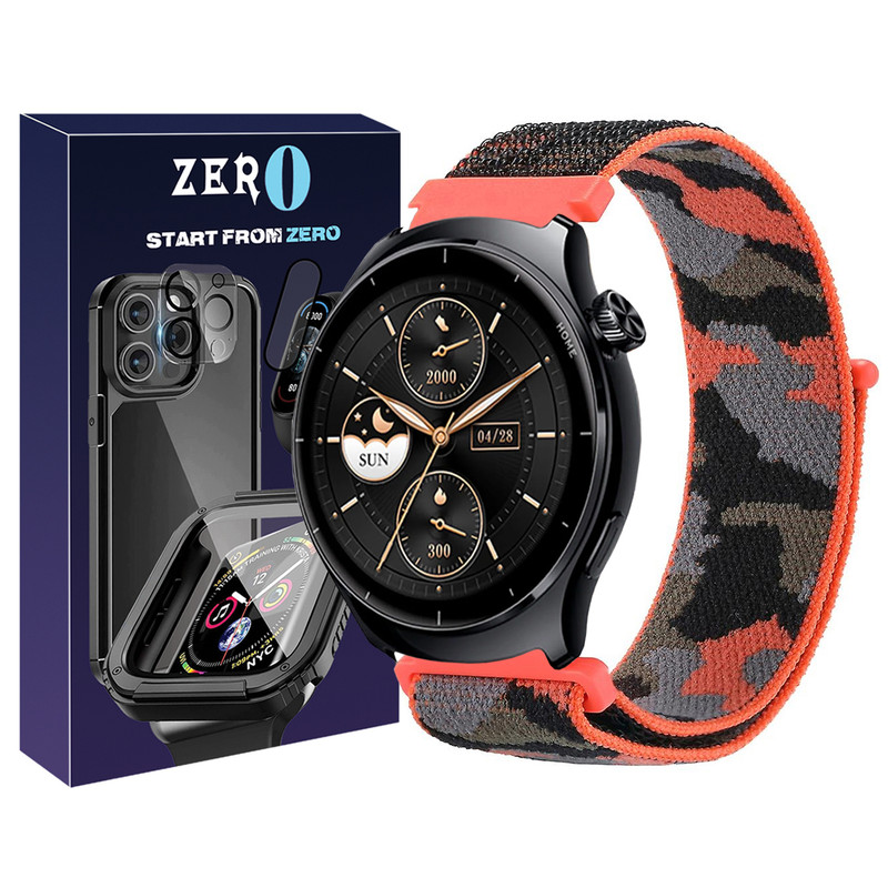 بند زیرو مدل Nylon Army ZR TW مناسب برای ساعت هوشمند میبرو Lite 3 Pro